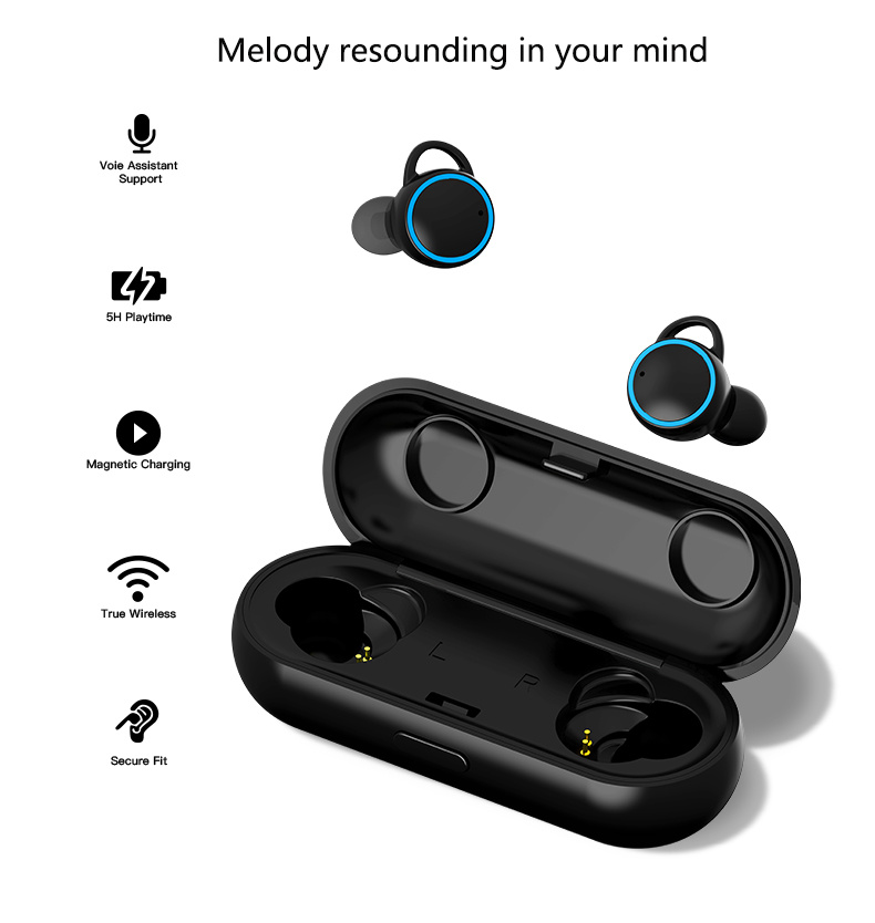 Bluetooth Earphone Headset in Ear Headphone for Samsung