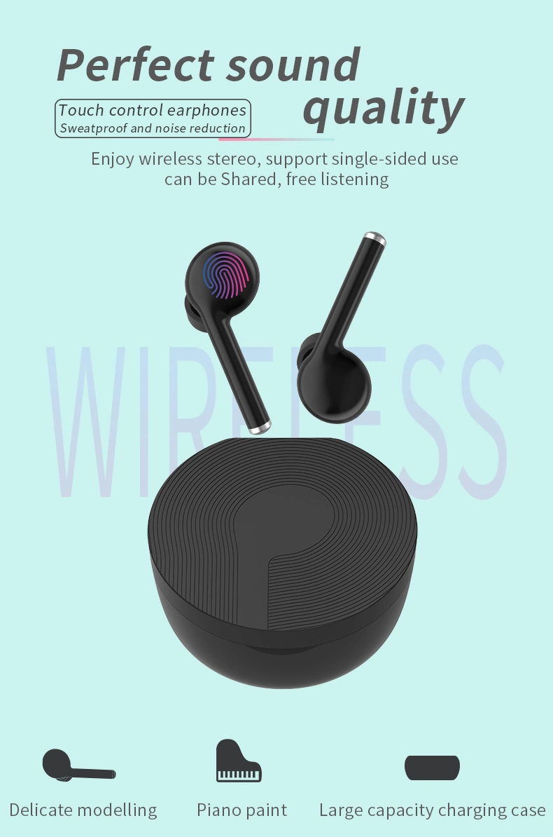 Headset Best Tws 5.0 HiFi Sound Quality Earphones Headphones True Stereo Wireless Earbuds Tw40 Tw50