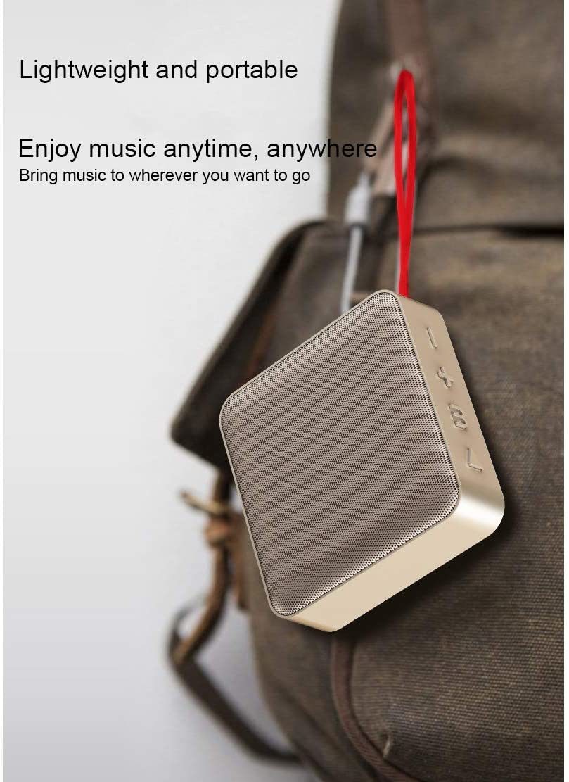 Bluetooth Speaker Mini Square Wireless Speaker with FM Radio 8h Playtime 33 Foot Range