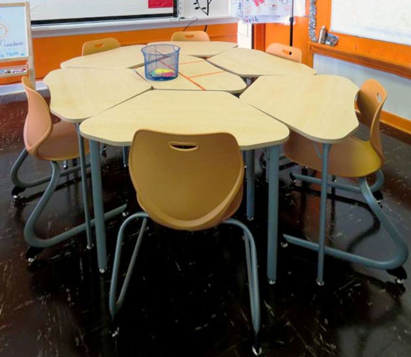 Single Student Desk and Student Chair School Furniture