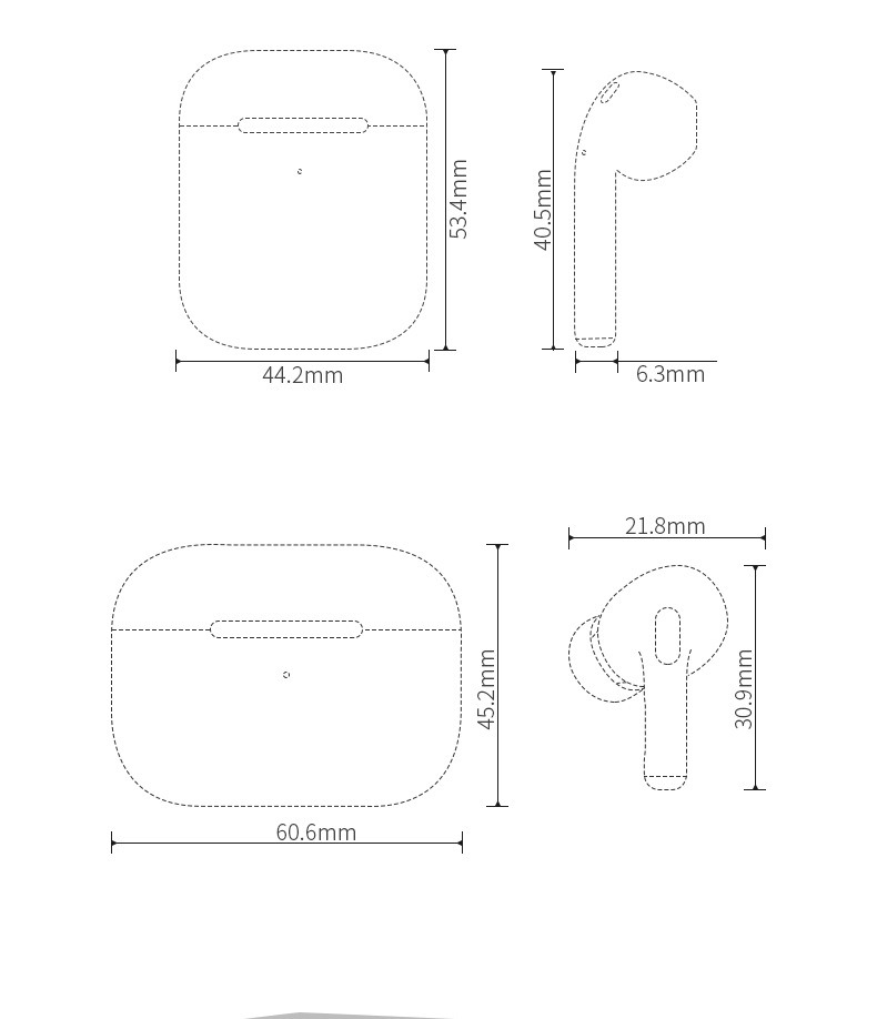 Ai 2 Wireless Bluetooth Headset Earphone for iPhone