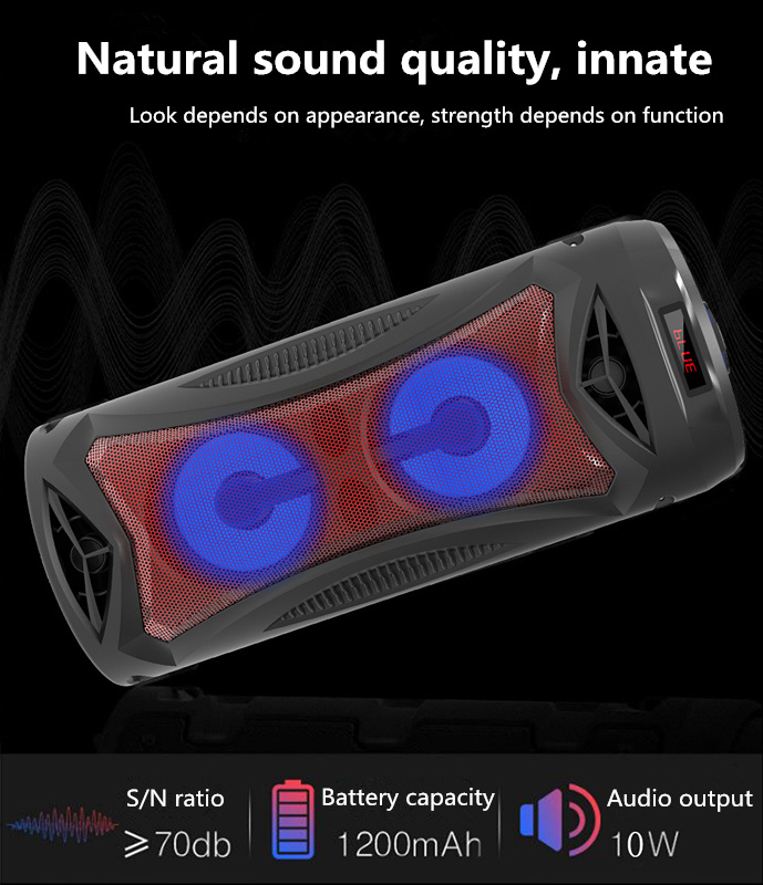 2020 Latest Portable Waterproof Bluetooth Speaker Wireless Bluetooth Audio Speaker