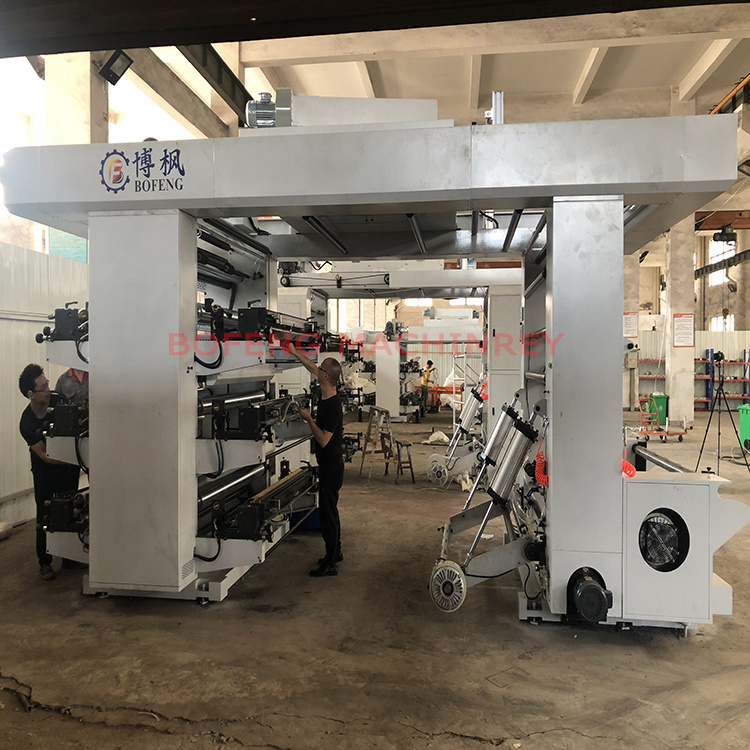 Six Color High Speed Paper Flexo/Flexographic Printing Machine with Full Configuration.