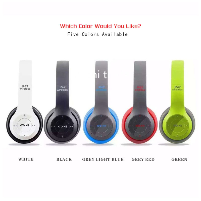 P47 Wireless Headband Headphone Bluetooth Headphones PC Gaming Headset