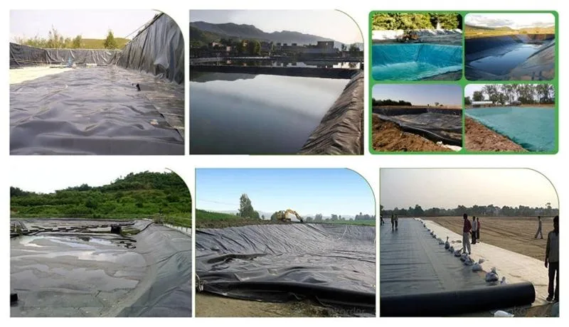 1.5mm HDPE Waterproof Impermeable Geomembrane 60 Mils HDPE Liner