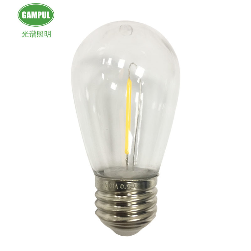Chinese Supplier S14 Waterproof LED Single Filament Bulb Lights for Home Decorations