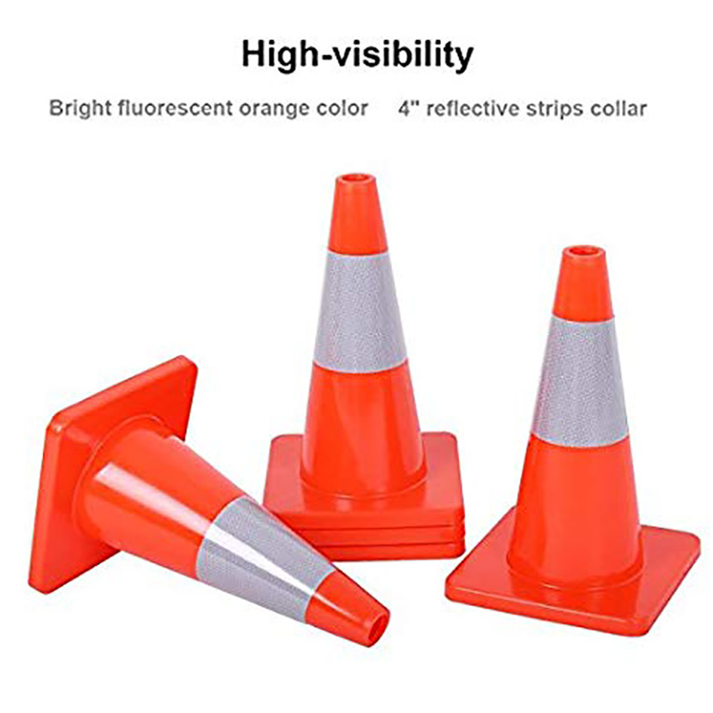 Wholesale 450mm Small Flexible PVC Cone Road Traffic Cone