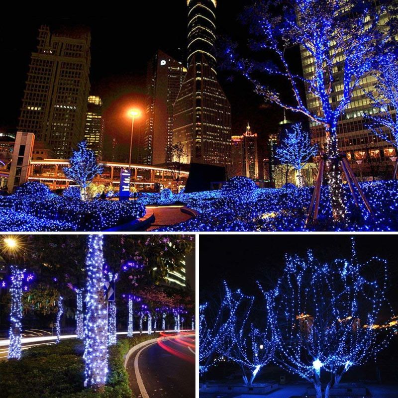 200 LED/ 300LED/ 500LED Outdoor Solar String Lights Garden Copper Wire Decorative Lights