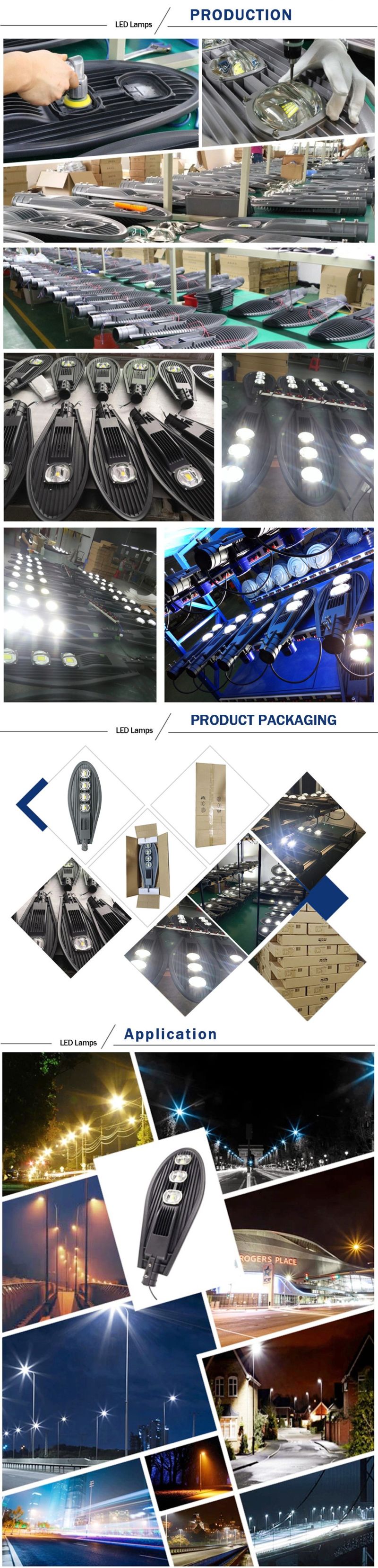 IP65 100W China Manufacturer Price COB Aluminum LED Street Light Housing Outdoor LED Street Light