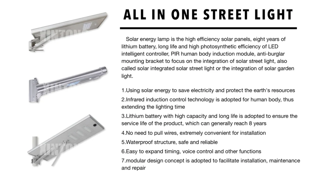 LED 60W de energía solar de hierro fundido de la luz de la calle para Square