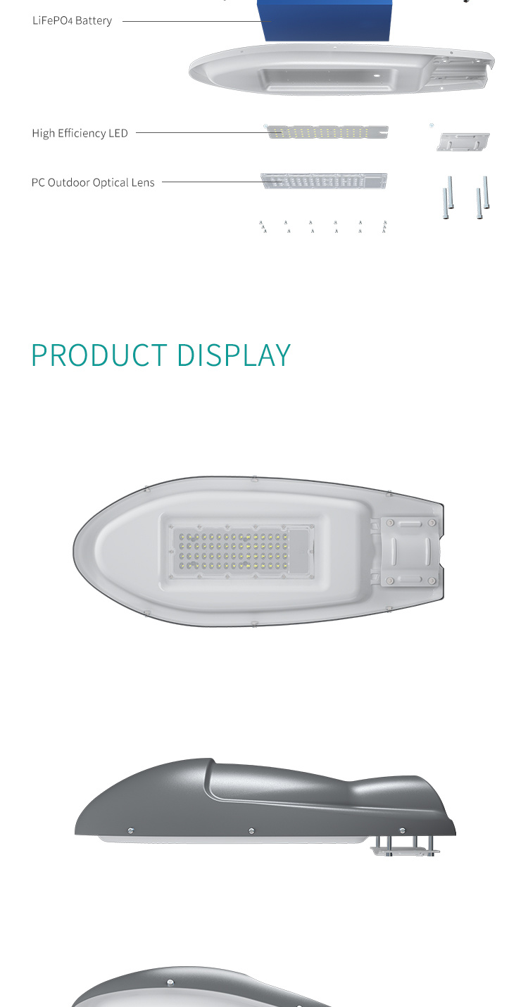 70W High Efficiency LED Light Factory Price Solar Street Light