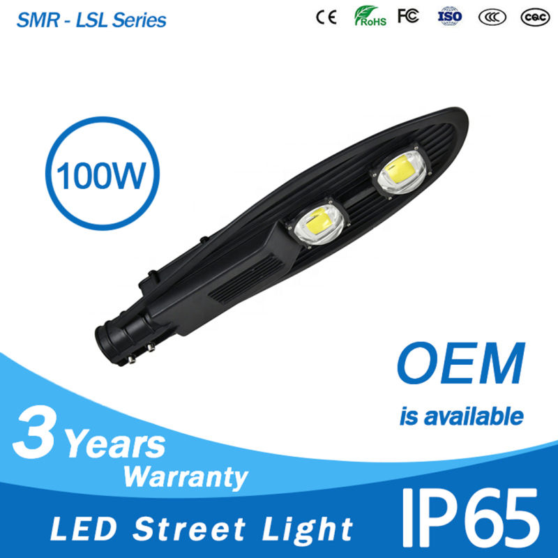 Wholesale 100W Outdoor IP65 Bridgelux COB LED Street Light Manufacturers