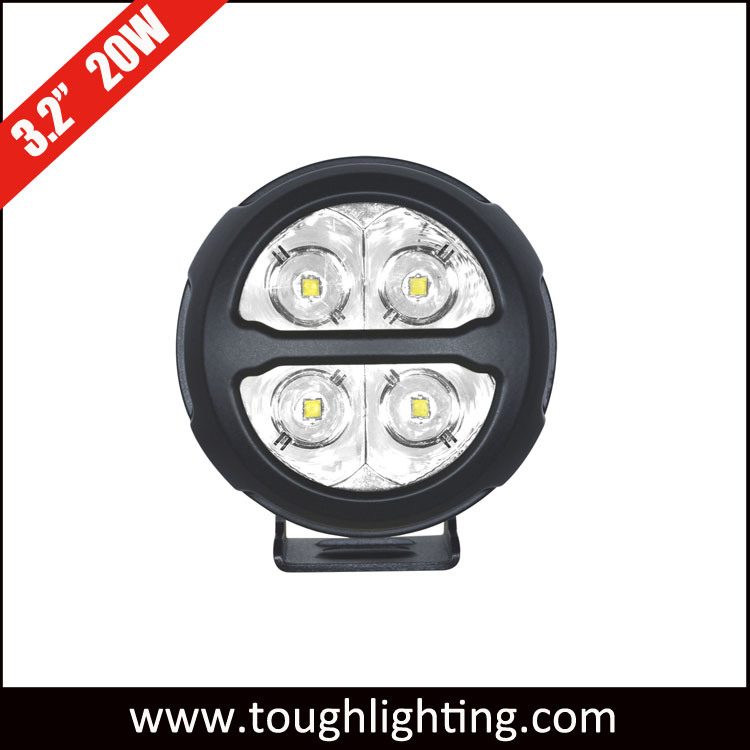 High Quality 3.2" 20W Round Flood Spot LED Driving Lamps for Motorcycles