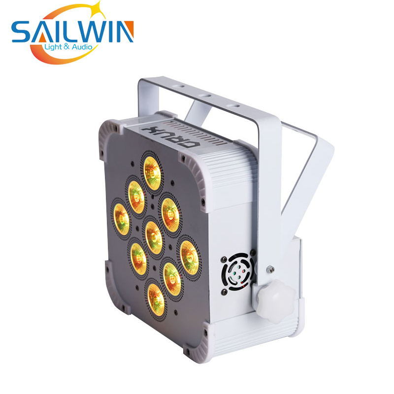 China Stage Light Supplier 9PCS*15W Battery LED PAR Light