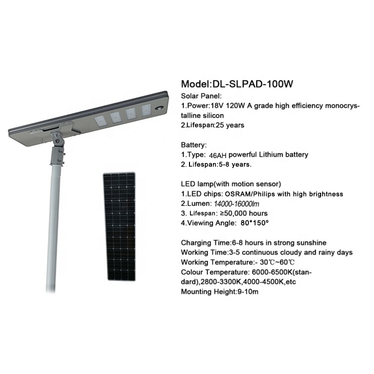 Guangdong Solar Street Light Suppliers Motion MPPT Lamps for Yard