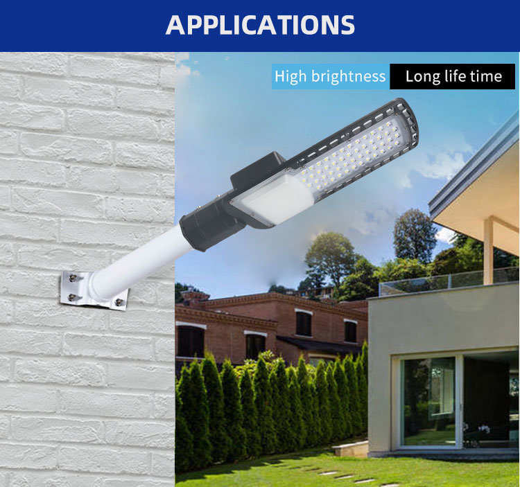New Aluminum SMD 100W LED Street Lamp Street Lights Lens
