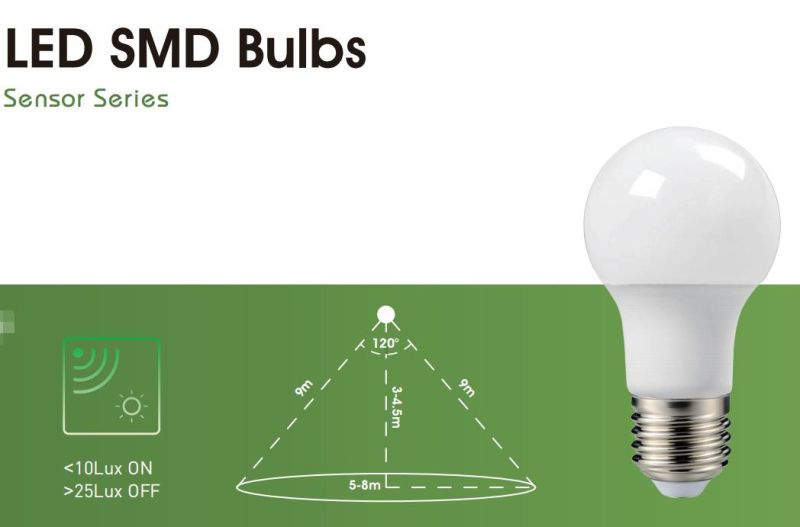 China Supplier Light Sound Sensor LED Bulb High Brightness Light with CE RoHS
