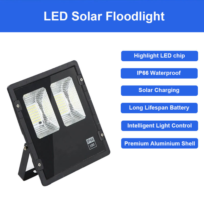 Outdoor LED Solar Flood Lights Factory Garden Waterproof Lamps