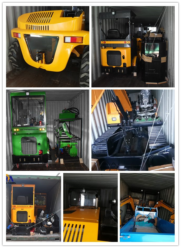 4WD Garden Lawn Mower Wheel Loader with Grass Cutter for Sale