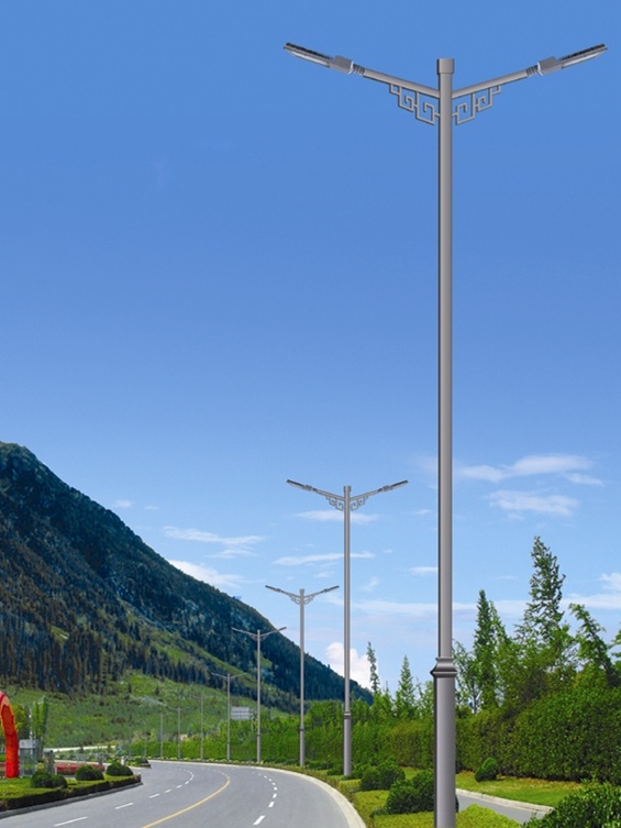 Outside Solar Lamps for Street, IP65 Green Pole Pole Light