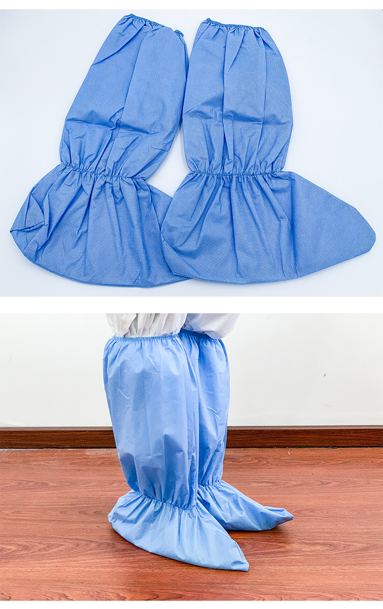 Wholesale Manufacturer Waterproof Foot Shoe Covers Disposable Non Woven Fabric Non Slip Boot Covers