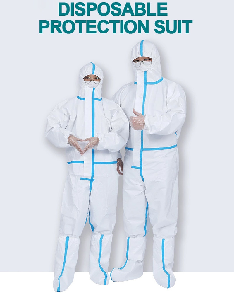 Chinese Factory Waterproof Personal Disposable Chemical Protective Suit