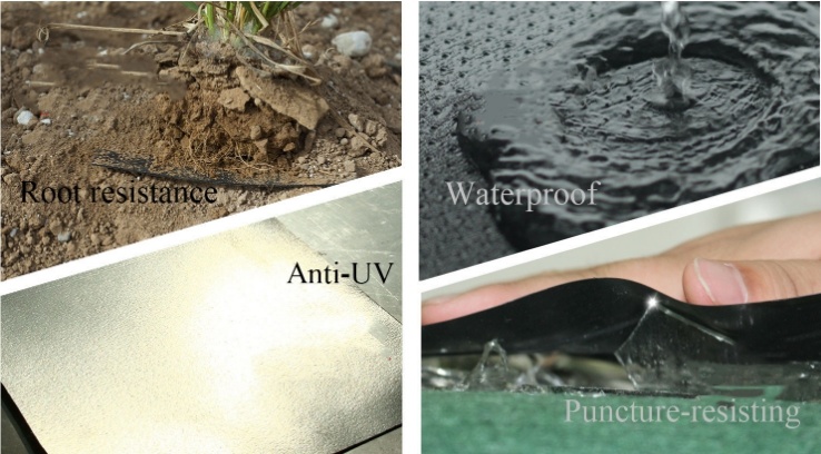 1.0mm Impermeable Waterproof HDPE LLDPE Geomembrane