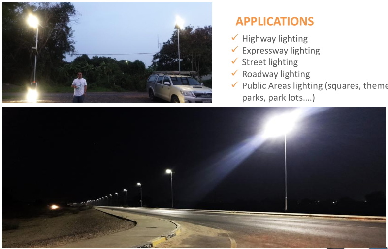 10000 Lumen Integrated Solar LED Street Flood Light with 3 Years Manufacturer Warranty