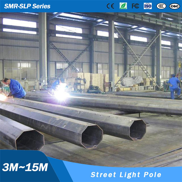 Galvanized Ce Steel Poles Galvanized Steel Street Lighting Poles Lamp Post Manufacturers