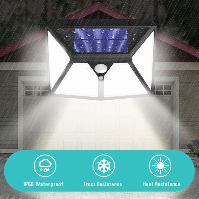 Outdoor 98 Lamps Wall Sensor Light Solar Garden