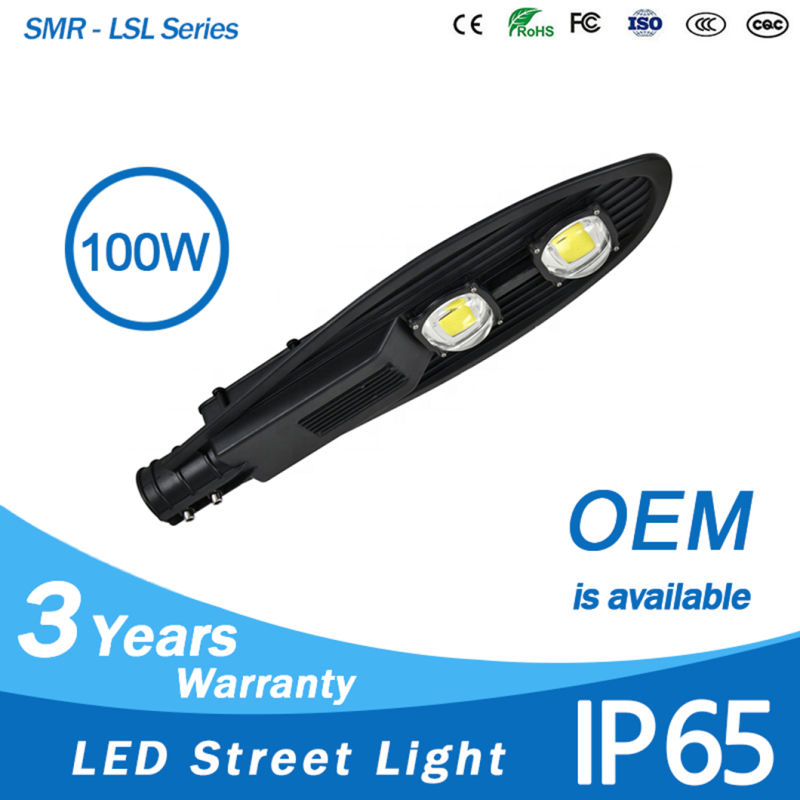 IP65 100W China Manufacturer Price COB Aluminum LED Street Light Housing Outdoor LED Street Light