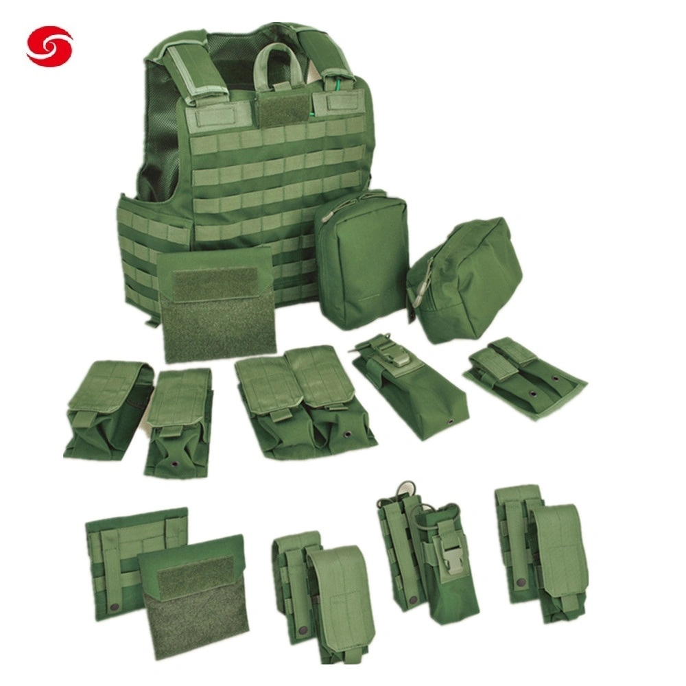 Army Green Tactical Plate Carrier Vest Military Gear Load-Carrying Bulletproof Vest Equipment