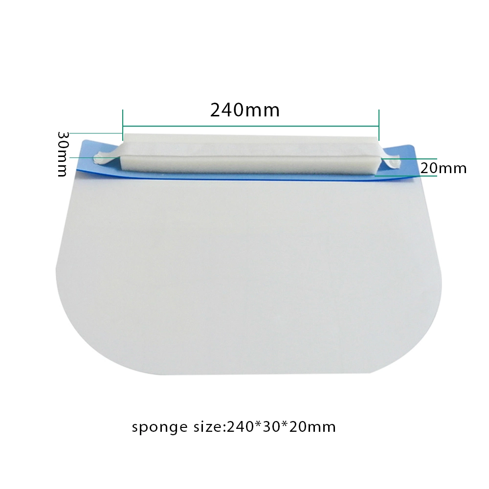 Professional Supplier Fog Proof Safety Clear PPE Face Plastic Shield Sponge Face Shield ANSI Z87.1