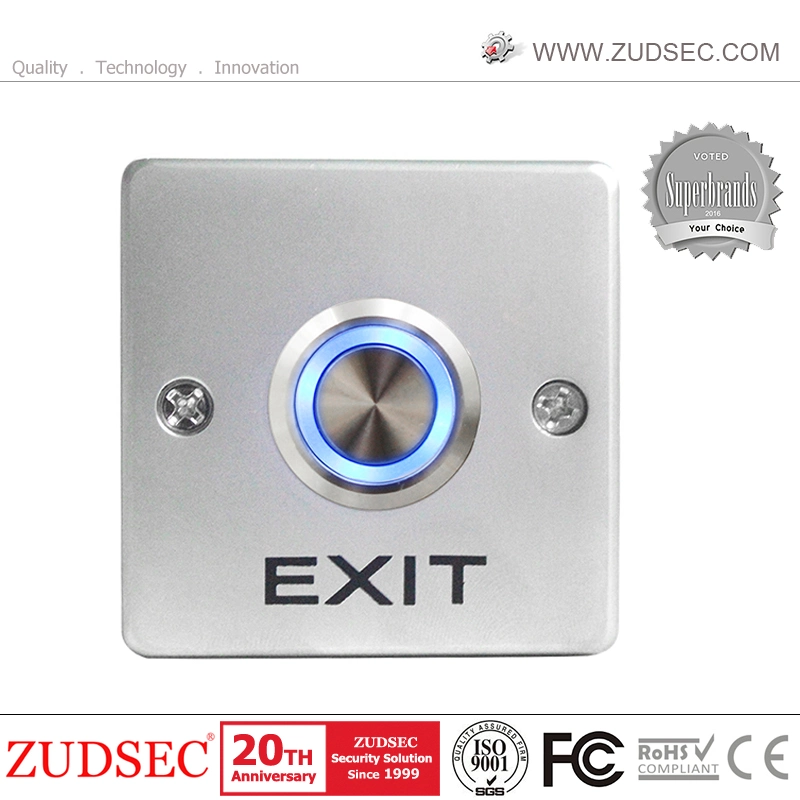 Zinc Alloy Door Release/Exit Button with Back, Push Button, Power Switches