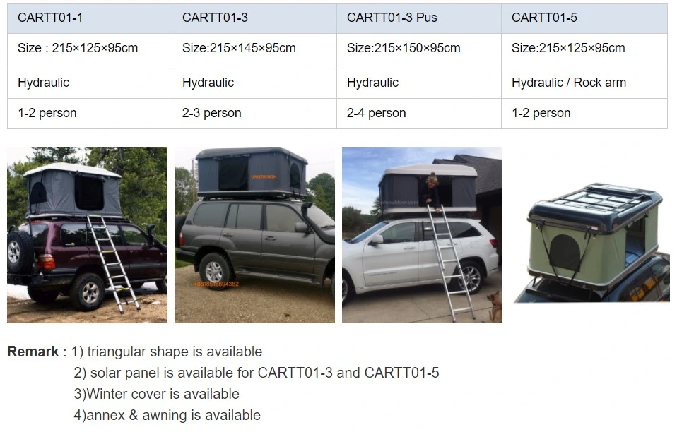 Nylon Fabric and 1 - 2 Person Tent Type Rooftop Tent