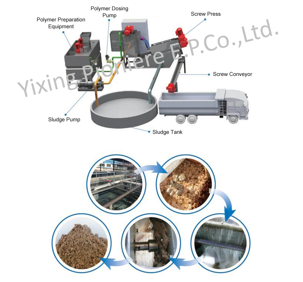 Sludge Dewatering Machine with Technical Support for Fish Product Wastewater