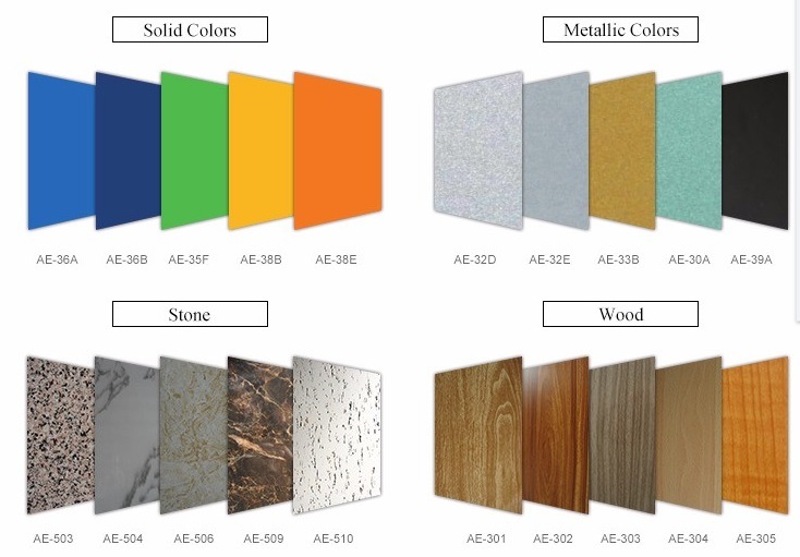 China Guangdong Supplier Wooden Finish Metal Composite Sheet
