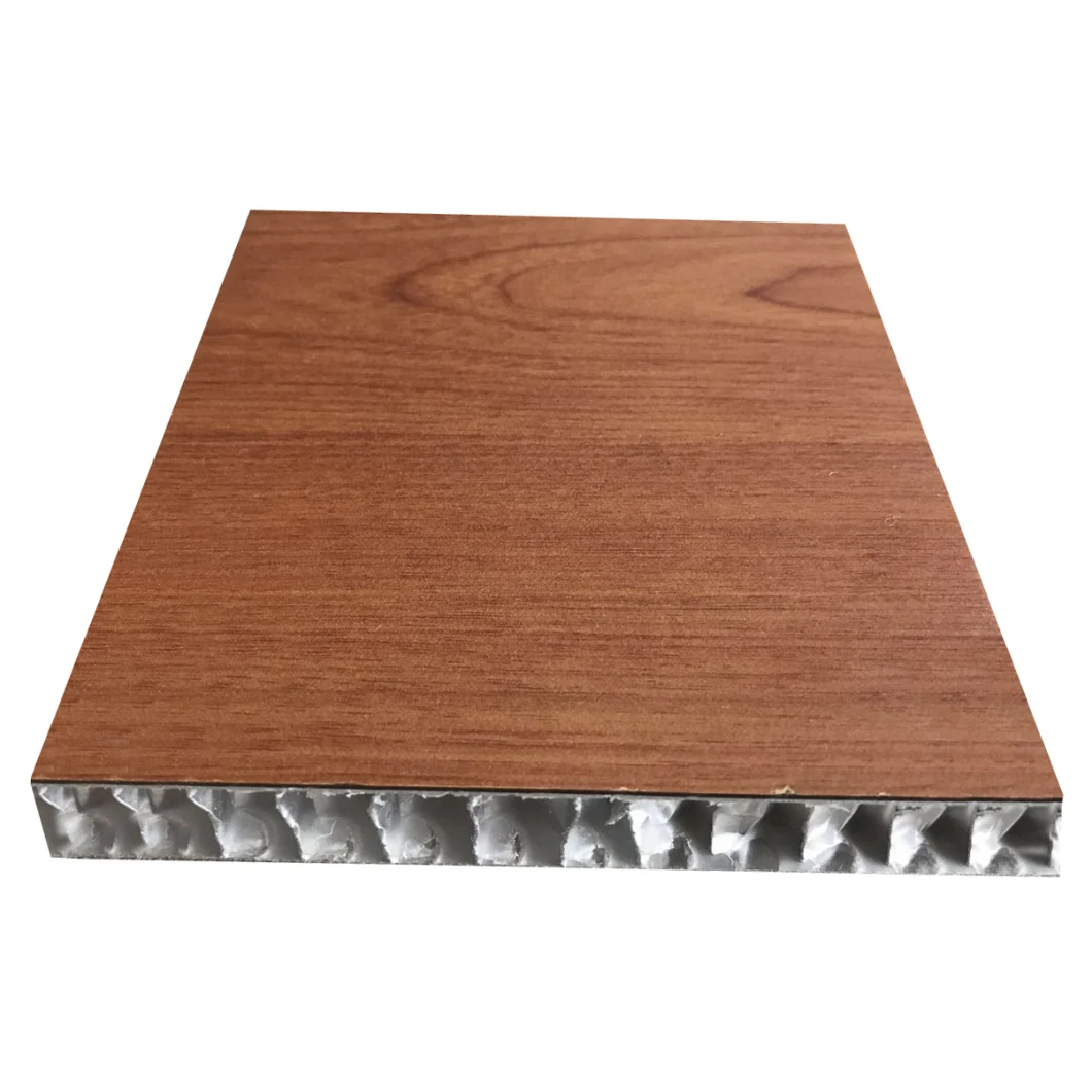 Wood Color Aluminum Honeycomb Composite Sheet for Wall Cladding and Decoration