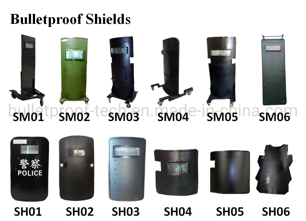 China Military Security Police Tactical Defence Bullet Proof Shield Handheld Shield