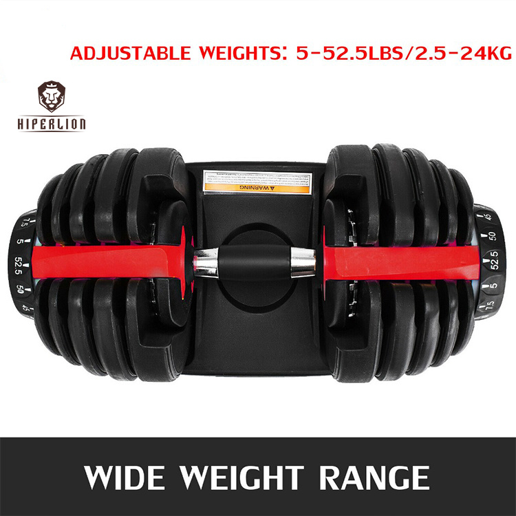 Exercise Training Gym 36kg 32.5kg 40kg Adjustable Dumbbells with Rack