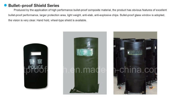 China Military Security Police Tactical Defence Bullet Proof Shield Handheld Shield