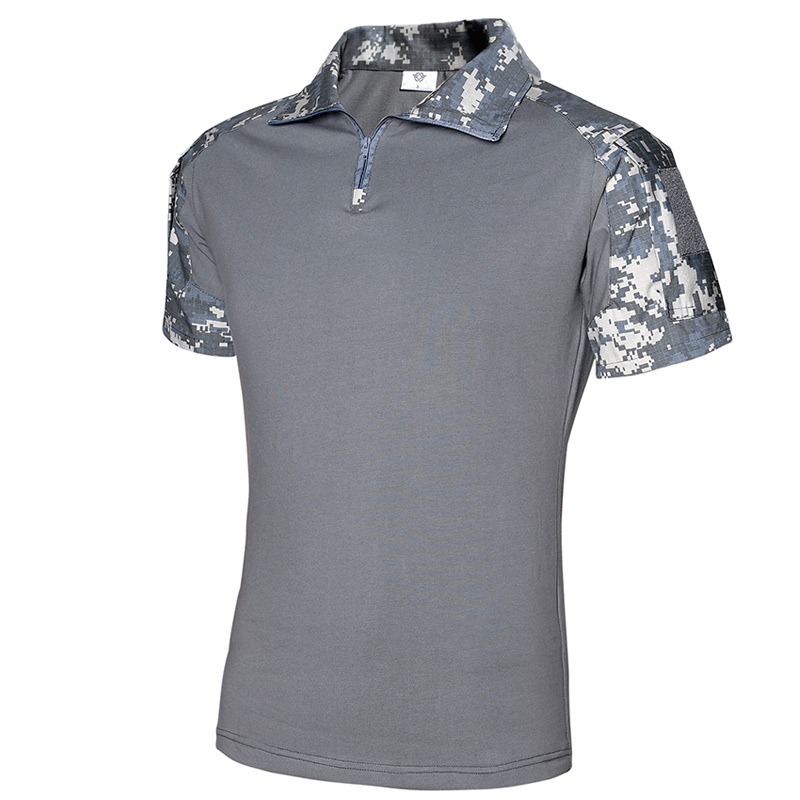 Esdy Military Combat Men Breathable Army Tactical Camo T Shirt
