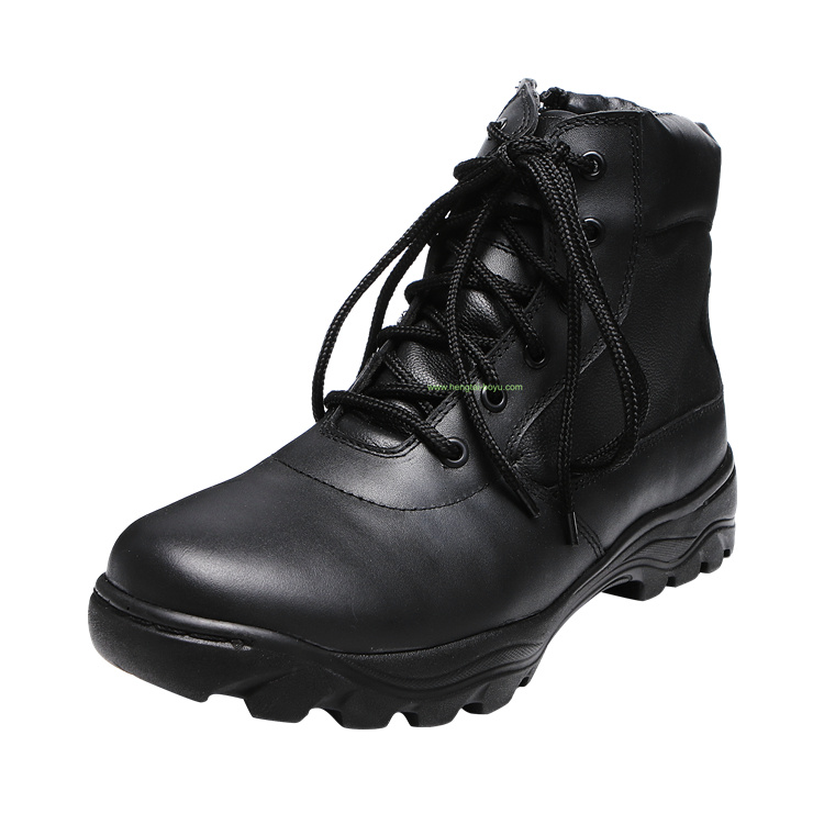 Hot Selling Military Jungle Boots Panama Sole Boot Black Leather Military Boots