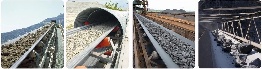 High Quality Ep Fabric Rubber Conveyor Belt for Power Plant Long Distance Curved