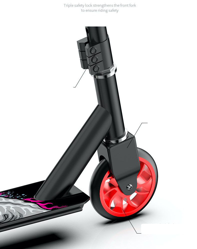 Teens Adults Durable Smooth Freestyle Kick Scooter for Boys Girls