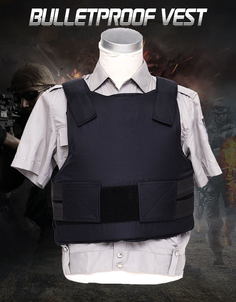 Bulletproof Vest Concealable Black for Police Military