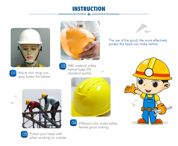 Industrial Safety Helmet, Delta Electrical Insulation Helmet, Six-Point Lining Helmet