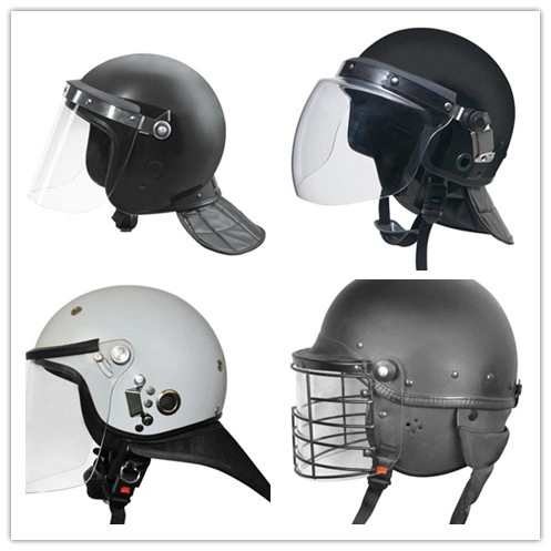 Korea Model Full Face Compact Resistant Anti Riot Tactical Helmet with Long Neck Protector