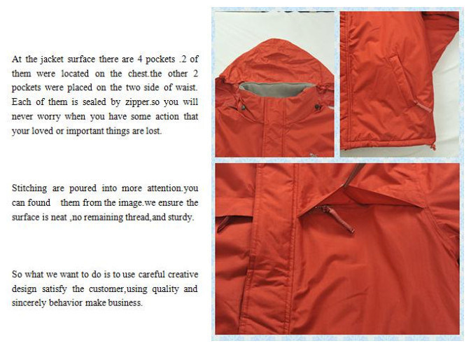 Unisex Custom Lightweight Waterproof Leisure Winter Coat Jacket