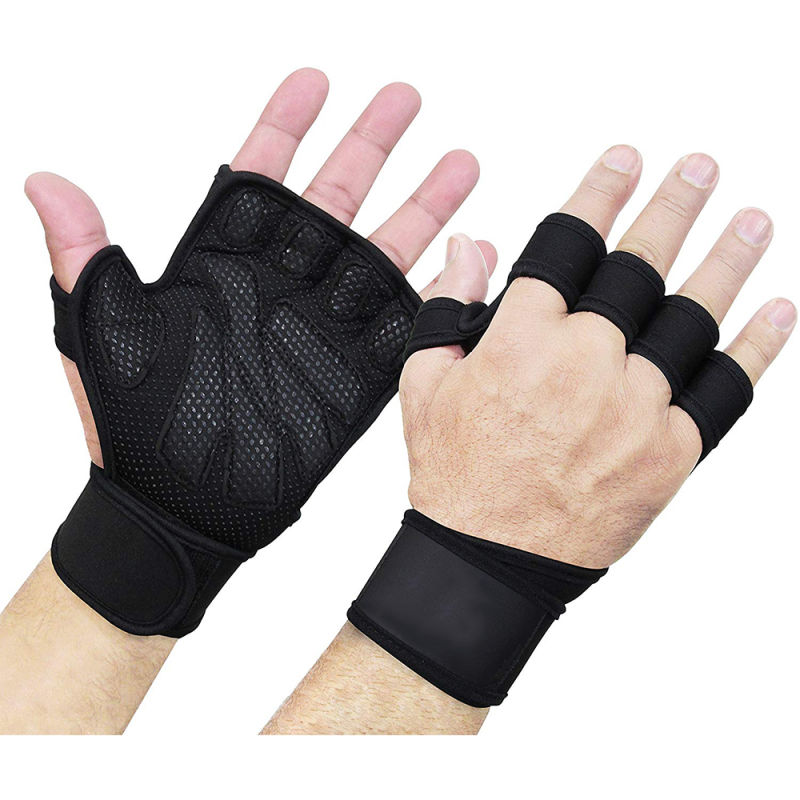 Weight Lifting Gym Workout Training Wrist Wrap Strap Men/Women Fitness Gloves